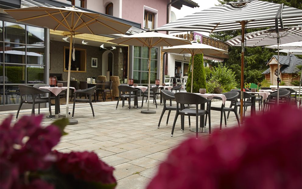 Die Terrasse im Restaurant Wintergarten